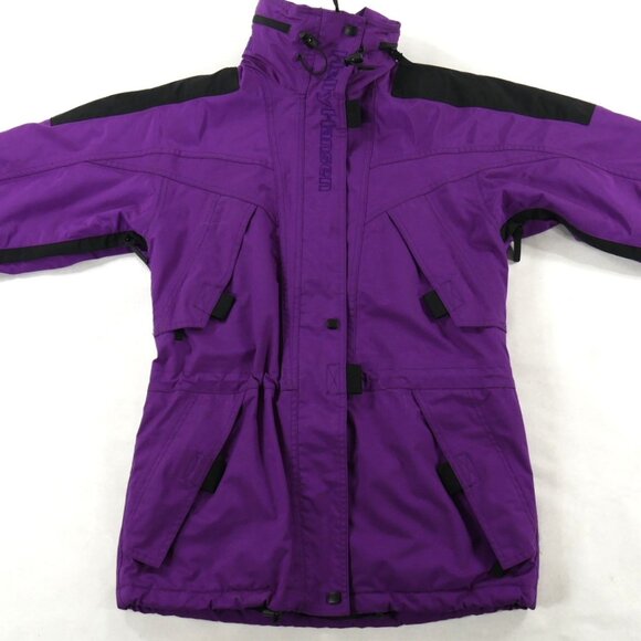 Helly Hansen Purple Retro Helly-Tech Waterproof Ski Jacket Parka Mens Small - Picture 1 of 12
